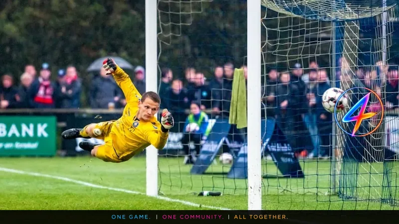 Keeper Ronald Koeman Jr. scoort winnaar, Telstar blijft in de Eredivisie