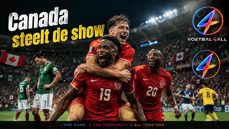 WK-dag vol contrasten: Canada schittert, Mexico wint zuinig