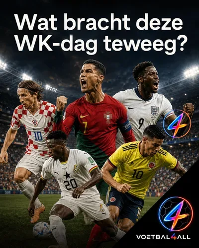 Portugal triomfeert, Engeland struikelt over Ghana, Colombia boekt zege op karakter