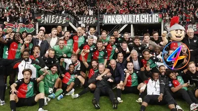 NEC bemachtigt Champions League-plek, Van Schaik viert