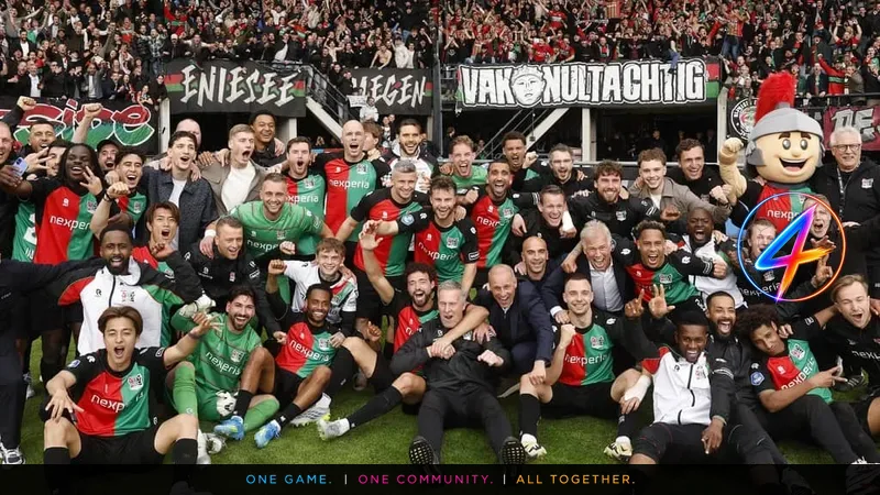 NEC bemachtigt Champions League-plek, Van Schaik viert