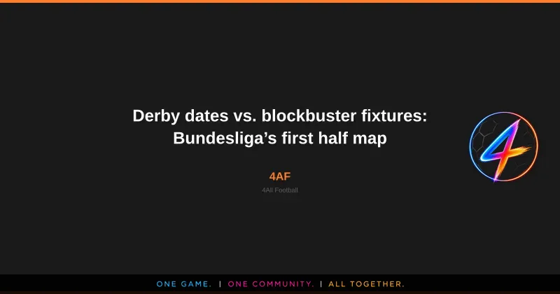 Derby‑data versus topwedstrijden: kaart eerste helft Bundesliga