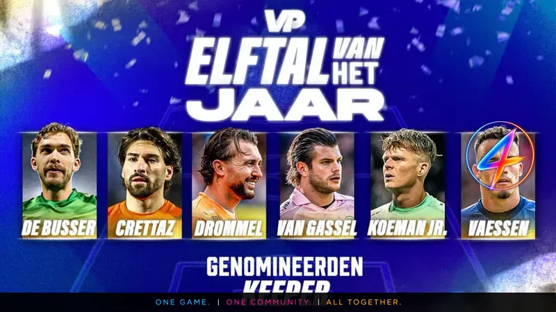 VoetbalPrimeur maakt zes genomineerden voor Keeper van het Jaar bekend