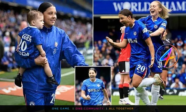 Sam Kerr denies US move, equals record in Chelsea farewell